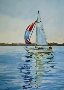 Portrait of a sailing Cruiser
